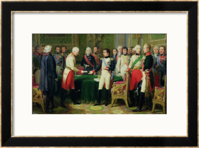 Napoleon I (1769-1821) Receiving Baron Vincent, The Austrian Ambassador, At Erfurt, 1808 by Nicolas Louis Francois Gosse Pricing Limited Edition Print image
