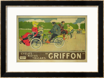 Poster Advertising Griffon Cycles, Motos & Tricars by Walter Thor Pricing Limited Edition Print image