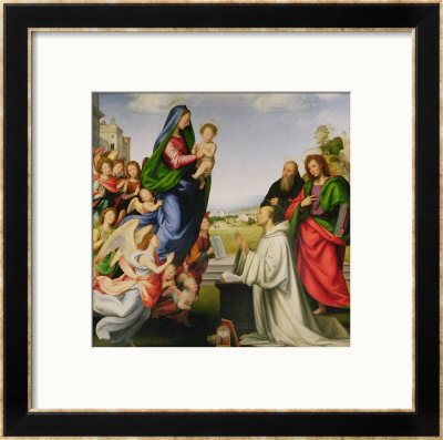 Apparition Of The Virgin To St. Bernard by Fra Bartolommeo Pricing Limited Edition Print image