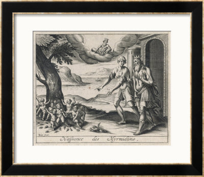 When Aegina Is Depopulated By A Plague King Aescus Asks Zeus To Turn The Ants Into People by Briout Pricing Limited Edition Print image
