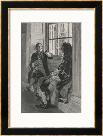 Thomas Tew Seated In A Relaxed Pose And Smoking A Long Pipe by Aikman Pricing Limited Edition Print image