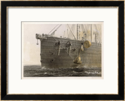 When The Cable Breaks In Mid- Ocean A Buoy Is Launched From The Great Eastern To Mark The Spot by Robert Dudley Pricing Limited Edition Print image