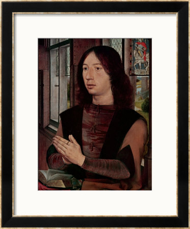 The Donor, From The Right Wing Of The Diptych Of Maerten Van Nieuwenhove, 1487 by Hans Memling Pricing Limited Edition Print image