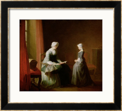 The Good Education, 1753 by Jean-Baptiste Simeon Chardin Pricing Limited Edition Print image