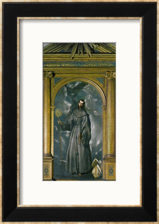 Saint Bernard Of Siena by El Greco Pricing Limited Edition Print image