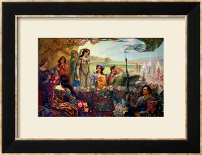 Lancelot And Guinevere by Herbert James Draper Pricing Limited Edition Print image