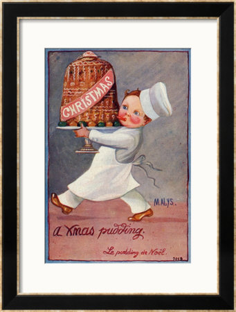 Young Chef Carries In A Decorated Pudding by M. Alys Pricing Limited Edition Print image