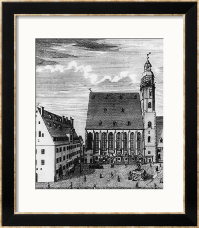 St. Thomas Church And School In Leipzig, 1723 by Johann Gottfried Krugner Pricing Limited Edition Print image
