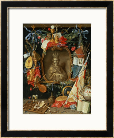 Ecclesia Surrounded By Symbols Of Vanity (On Copper) by Jan Van Kessel Pricing Limited Edition Print image