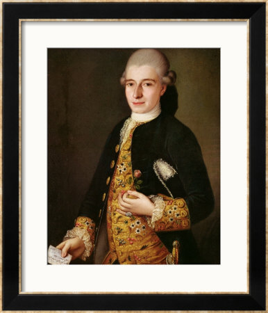 Portrait Of A Gentleman With A Rose Buttonhole by Pietro Longhi Pricing Limited Edition Print image