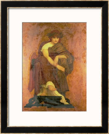 Mnemosyne, The Mother Of The Muses by Sir Lawrence Alma-Tadema Pricing Limited Edition Print image