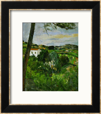 Landscape With Red Rooftops, Also Called Pine-Tree At L'estaque, 1876 by Paul Cézanne Pricing Limited Edition Print image
