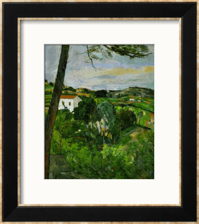 Landscape With Red Rooftops, Also Called Pine-Tree At L'estaque, 1876 by Paul Cezanne Pricing Limited Edition Print image
