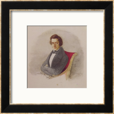Portrait Of Frederic Chopin by Maria Wodzinska Pricing Limited Edition Print image