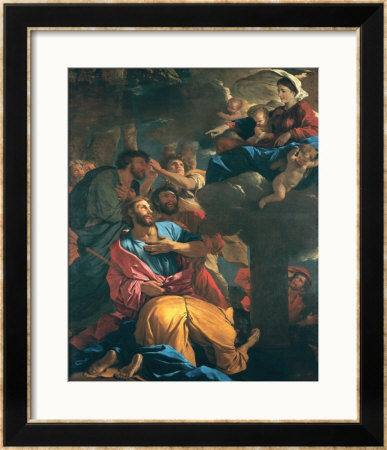 The Apparition Of The Virgin The St. James The Great, Circa 1629-30 by Nicolas Poussin Pricing Limited Edition Print image