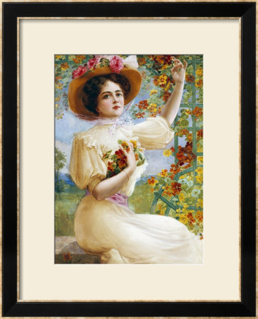 A Summer Beauty, 1909 by Emile Vernon Pricing Limited Edition Print image