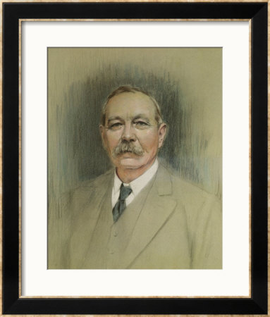 Portrait Of Sir Arthur Conan Doyle, 20Th Century by William Henry Gates Pricing Limited Edition Print image