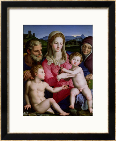 Holy Family With St. Anne And The Infant St. John The Baptist, Circa 1550 by Agnolo Bronzino Pricing Limited Edition Print image