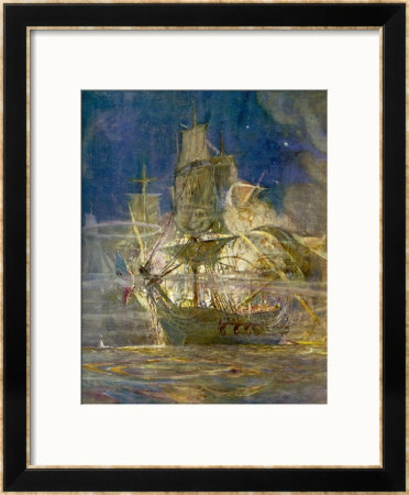 East Indiaman Duc De Duras Converted Into A Frigate For American Captain John Paul Jones by Gregory Robinson Pricing Limited Edition Print image