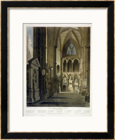 Entrance Into Poet's Corner by Augustus Charles Pugin Pricing Limited Edition Print image
