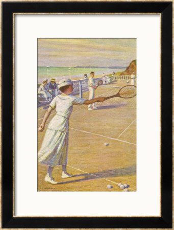 Mixed Doubles By The Sea by L. Tanquerey Pricing Limited Edition Print image