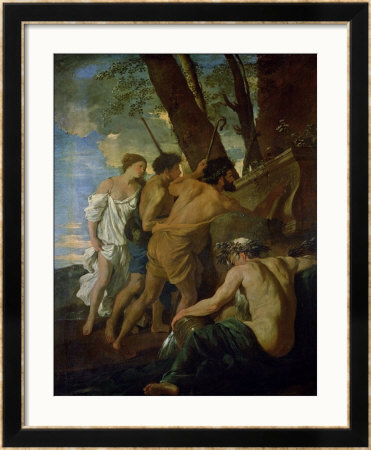 The Shepherds And Shepherdesses Of Arcadia, Circa 1628-9 by Nicolas Poussin Pricing Limited Edition Print image