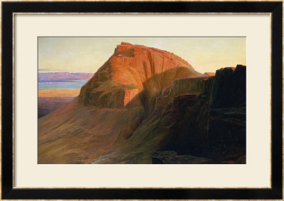 Masada Or Sebbeh On The Dead Sea, 1858 by Edward Lear Pricing Limited Edition Print image