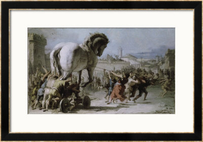 Procession Of The Trojan Horse Into Troy by Giovanni Battista Tiepolo Pricing Limited Edition Print image