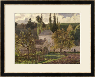 House In The Hermitage, Pontoise, 1873 by Camille Pissarro Pricing Limited Edition Print image