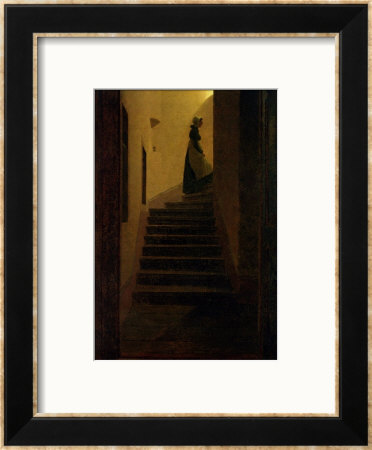 Lady On The Staircase by Caspar David Friedrich Pricing Limited Edition Print image
