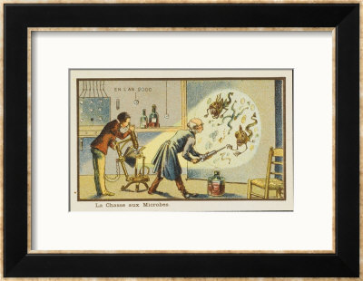 Scientist Studies Microbes by Jean Marc Cote Pricing Limited Edition Print image