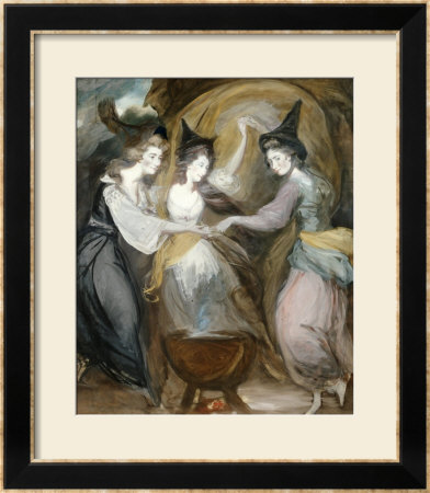 Duchess Of Devonshire, Lady Melbourne And Mrs Dawson Damer As The Three Witches From Macbeth by Daniel Gardner Pricing Limited Edition Print image