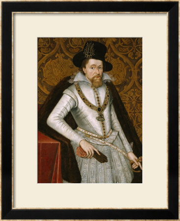 Portrait Of King James Vi Of Scotland, James I Of England (1566-1625) by John De Critz Pricing Limited Edition Print image