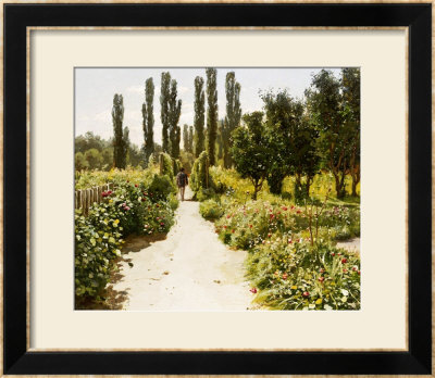 View Of A Garden by Vladimir Donatovich Orlowskii Pricing Limited Edition Print image