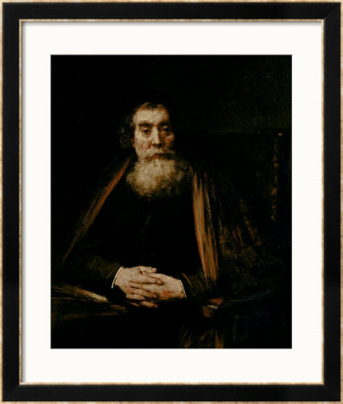 Portrait Of An Old Man, Uffizi Gallery, Florence by Rembrandt Van Rijn Pricing Limited Edition Print image