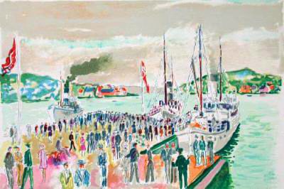 Le Debarcadere by Jean Claude Picot Pricing Limited Edition Print image