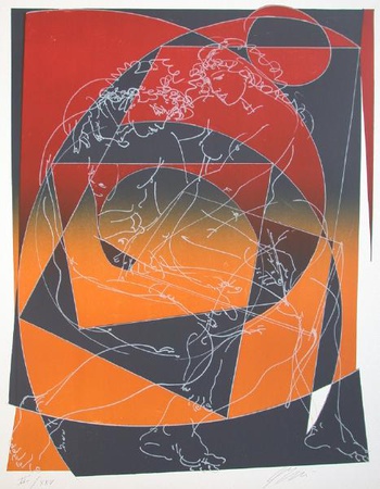 L'artiste Et Son Modèle by Hans Erni Pricing Limited Edition Print image