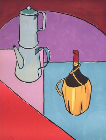 Nature Morte À La Cafetière by Alberto Magnelli Pricing Limited Edition Print image