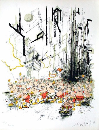 Mickey Day by Ronald Searle Pricing Limited Edition Print image