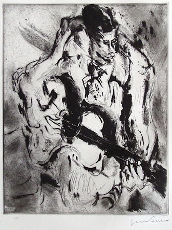 Guitariste by Gen Paul Pricing Limited Edition Print image