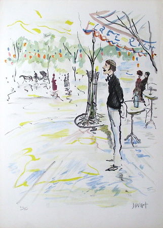 Le Garcon De Cafe by Gabriel Dauchot Pricing Limited Edition Print image