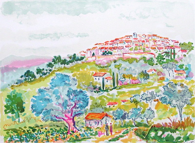 Saint Paul De Vence by Jean Claude Picot Pricing Limited Edition Print image