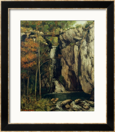 The Chasm At Conches, 1864 by Gustave Courbet Pricing Limited Edition Print image