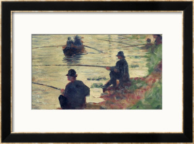 Anglers, Study For La Grande Jatte, 1883 by Georges Seurat Pricing Limited Edition Print image