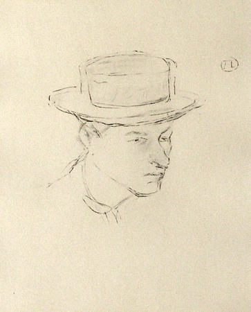 Dessins : Monsieur Bougle En Canotier by Henri De Toulouse-Lautrec Pricing Limited Edition Print image