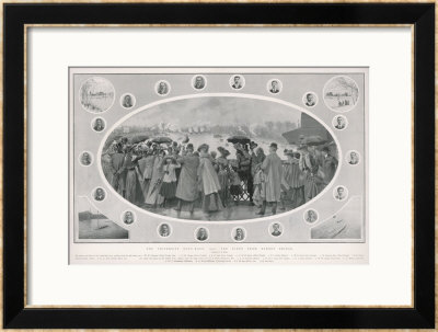 The Boat Race As Viewed From Barnes Bridge by Samuel Begg Pricing Limited Edition Print image