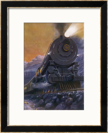 The Overland Limited Is The Crack Train Of The Union And Central Pacific Railways by Holland Browne Pricing Limited Edition Print image