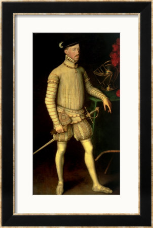 Portrait Of Emperor Maximilian Ii (1527-76) 1557 by Antonis Mor Pricing Limited Edition Print image