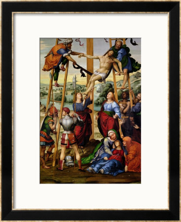 Descent From The Cross, Circa 1505-10 by Giovanni Antonio Bazzi Sodoma Pricing Limited Edition Print image