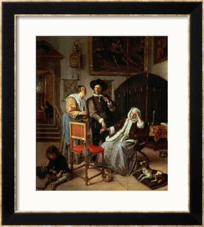 Physician's Visit, Circa 1663-65 by Jan Havicksz. Steen Pricing Limited Edition Print image